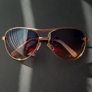 Jessica Simpson Gold Aviator Sunglasses